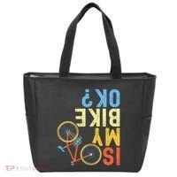 Is My Bike Ok Funny Cycling Cyclist Tote Bag thumb 0