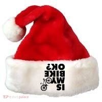 Is My Bike OK Tshirt Funny Mountain Bike Santa Hat thumb 0