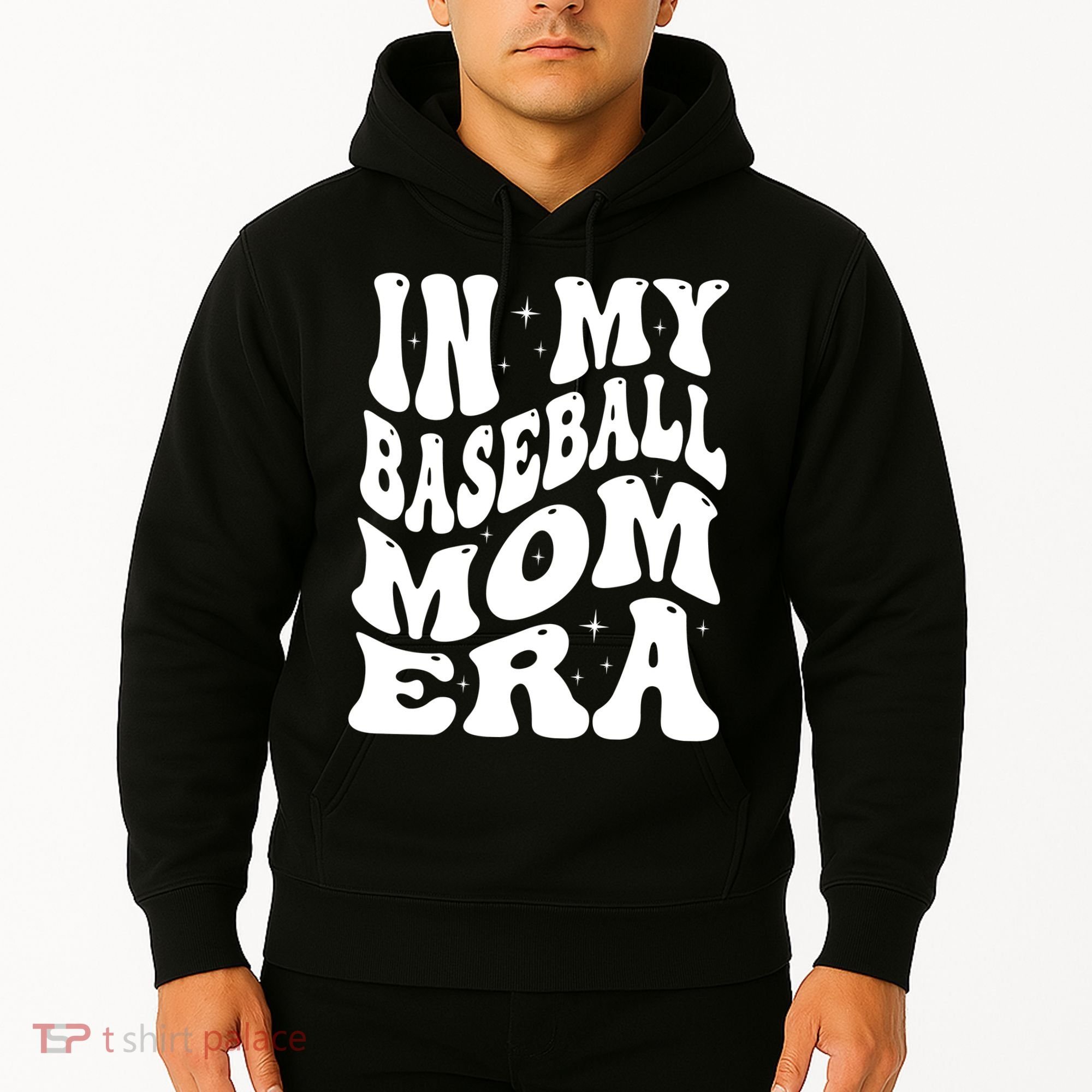 In My Baseball Mom Era Groovy Sport Hoodie
