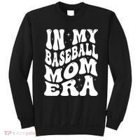 In My Baseball Mom Era Groovy Sport Sweatshirt thumb 0