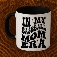 In My Baseball Mom Era Groovy Sport Coffee Mug thumb 2
