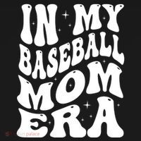 In My Baseball Mom Era Groovy Sport Women's Hoodie thumb 2