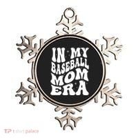 In My Baseball Mom Era Groovy Sport Ornament thumb 0
