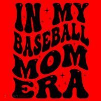 In My Baseball Mom Era Groovy Sport Santa Hat thumb 1