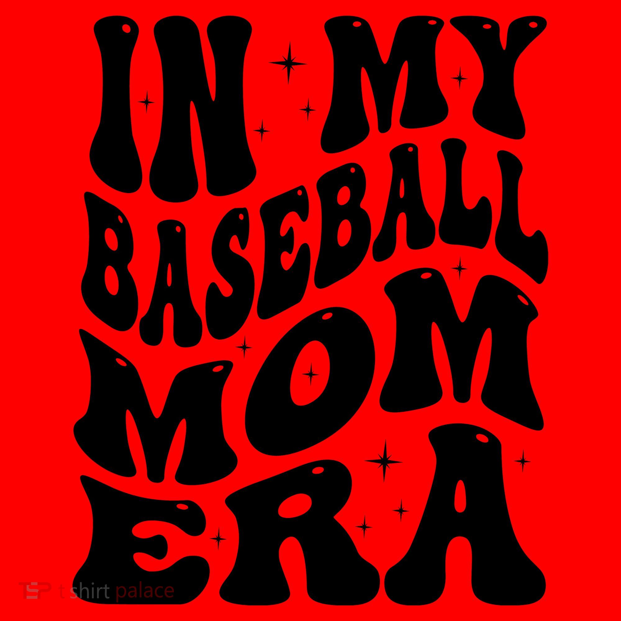 In My Baseball Mom Era Groovy Sport Santa Hat
