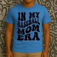 In My Baseball Mom Era Groovy Sport T-Shirt thumb 3