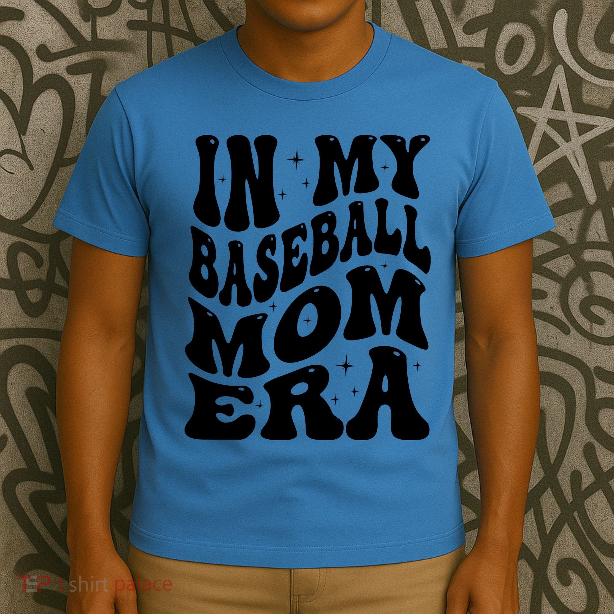 In My Baseball Mom Era Groovy Sport T-Shirt