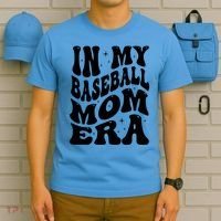 In My Baseball Mom Era Groovy Sport T-Shirt thumb 5