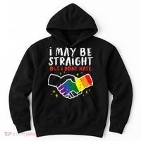 I May Be Straight But I Dont Hate G.A.Y Pride Flag L.G.B.T.Q Ally Hoodie thumb 0