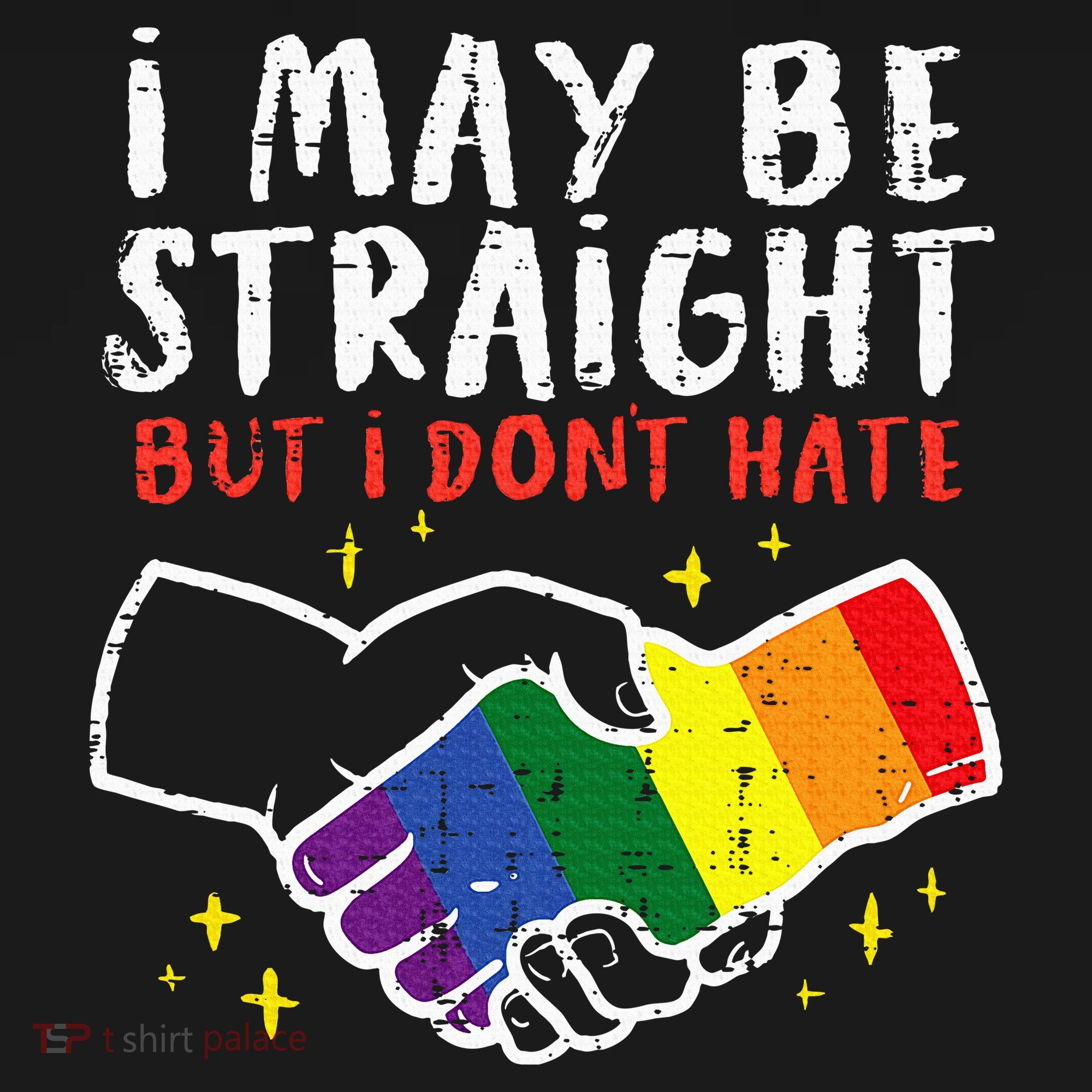 I May Be Straight But I Dont Hate G.A.Y Pride Flag L.G.B.T.Q Ally Women's Tank Top