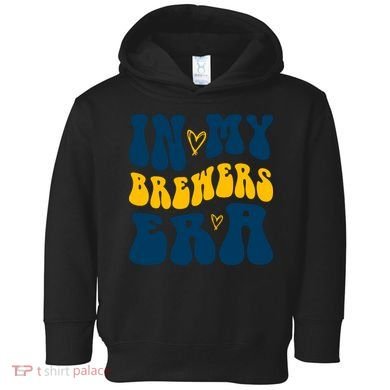In My Brewers Era Milwaukee Baseball Lover Toddler Hoodie
