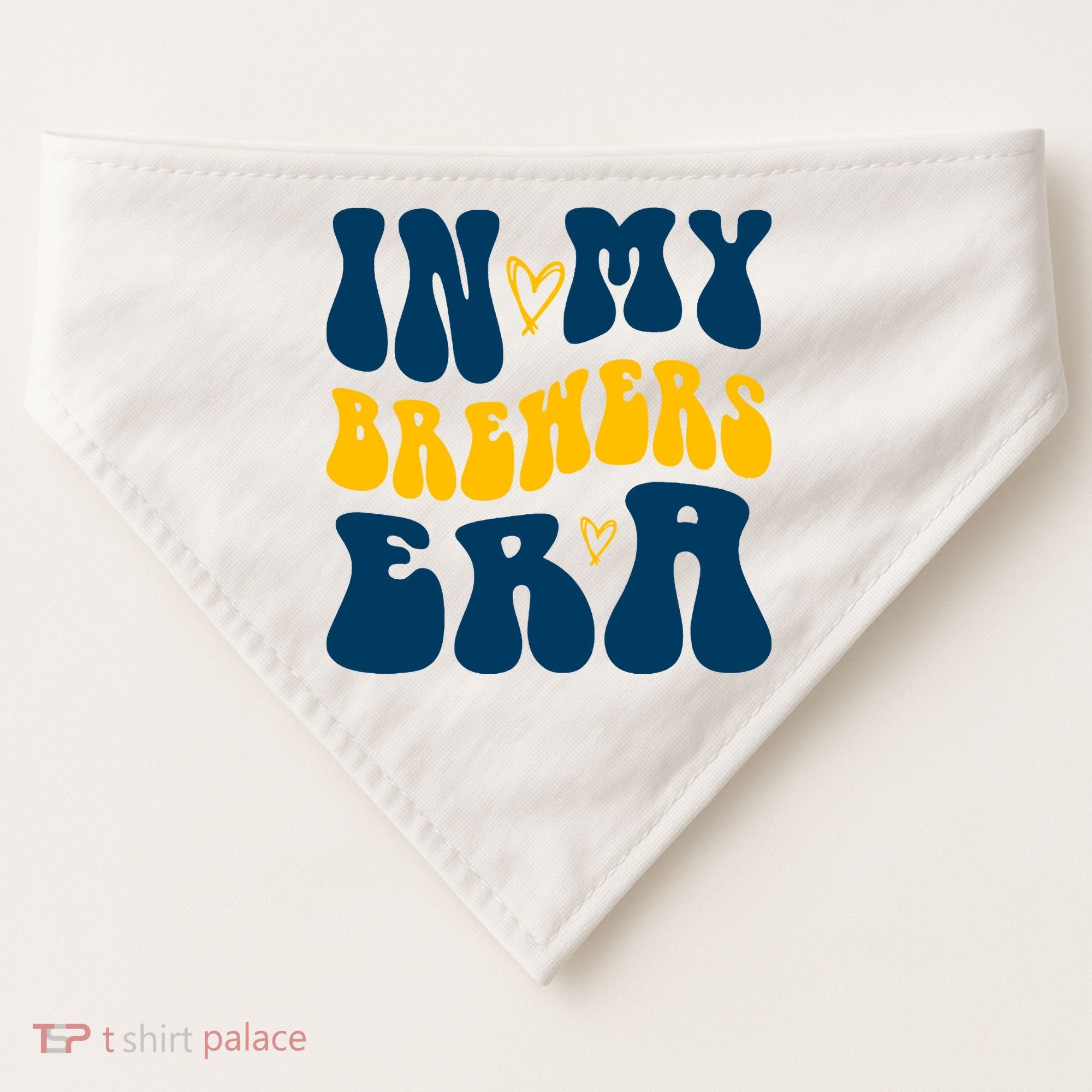In My Brewers Era Milwaukee Baseball Lover USA-Made Doggie Bandana
