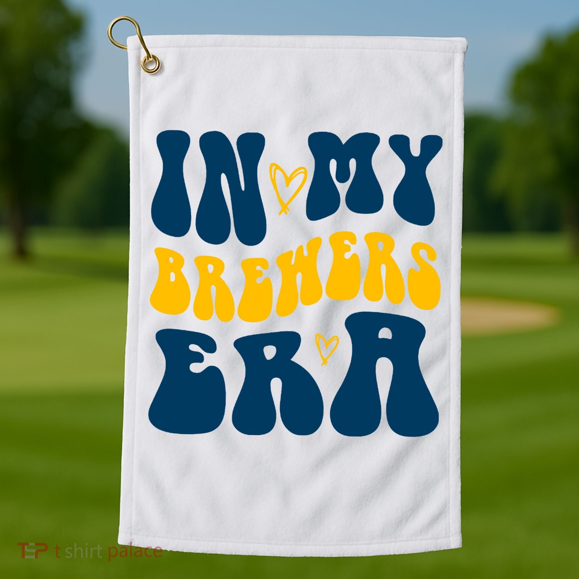 In My Brewers Era Milwaukee Baseball Lover Golf Towel