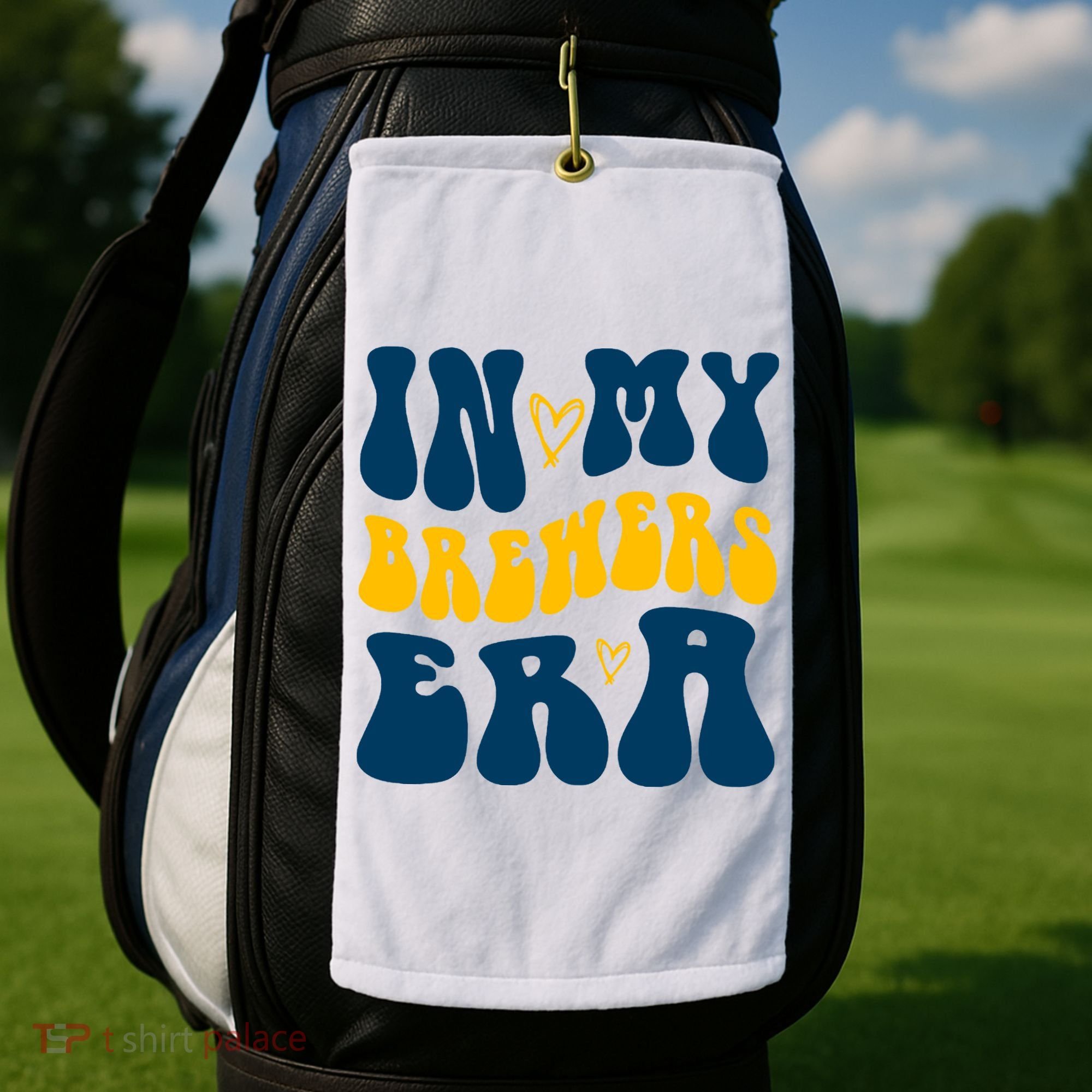 In My Brewers Era Milwaukee Baseball Lover Golf Towel