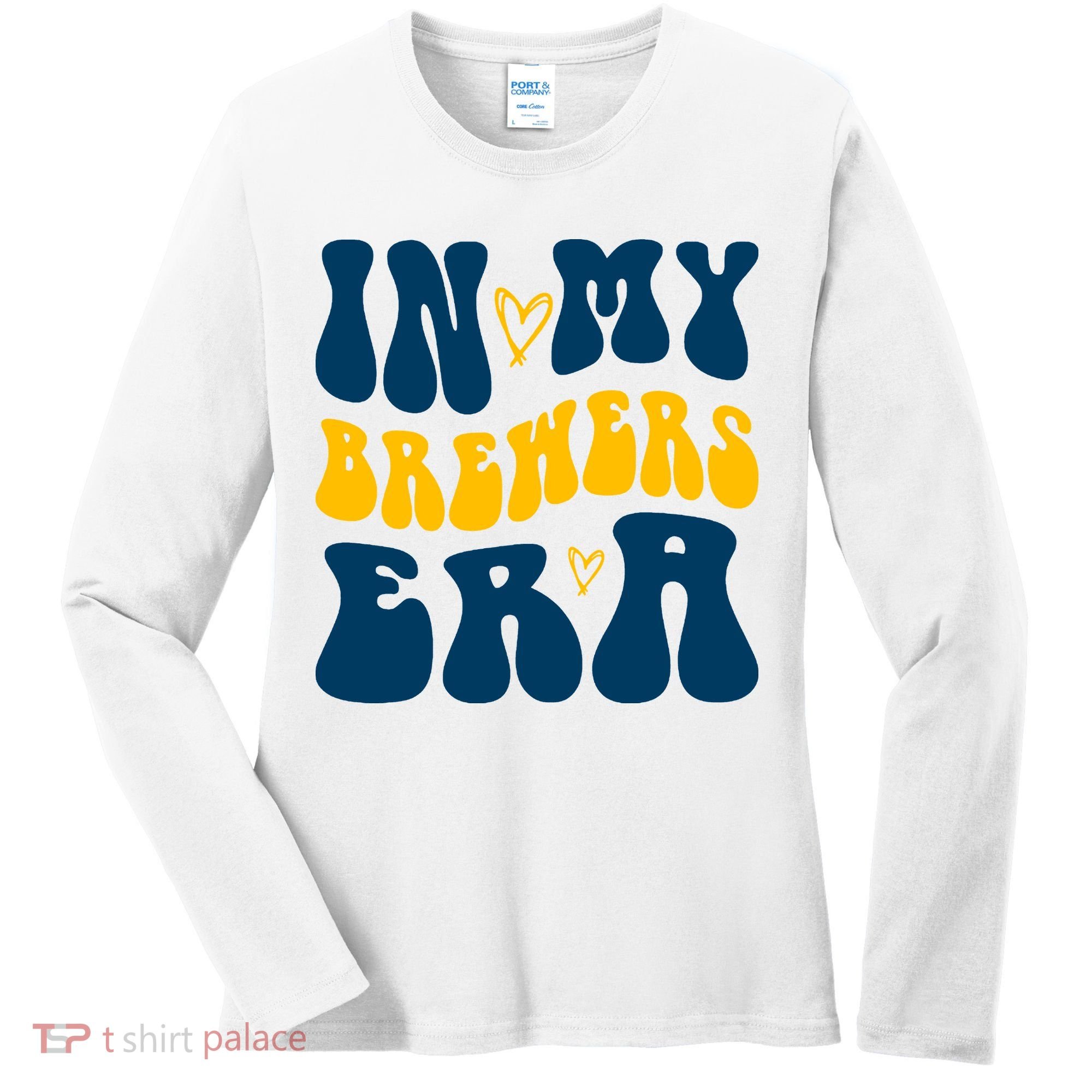 In My Brewers Era Milwaukee Baseball Lover Women's Long Sleeve Shirt