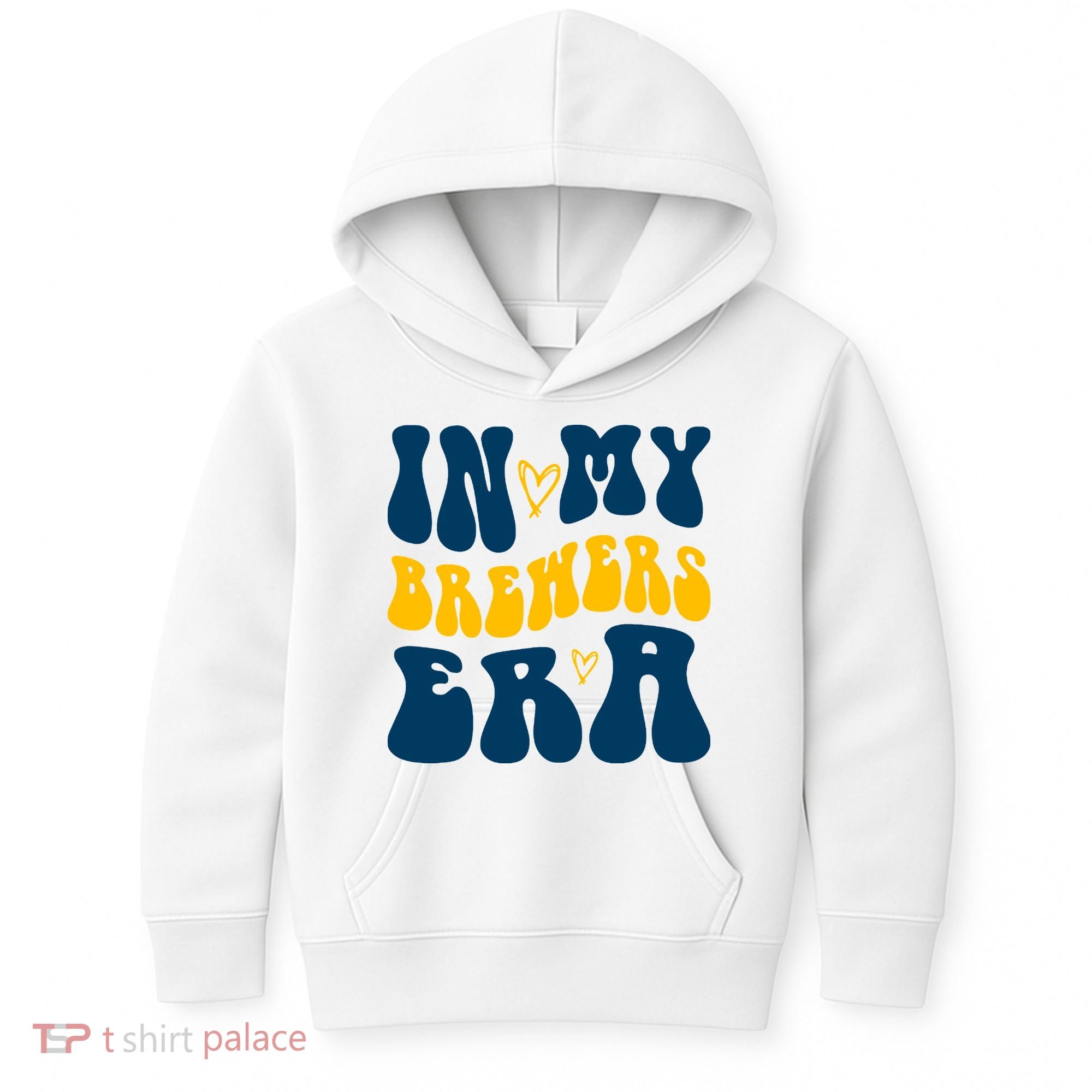 In My Brewers Era Milwaukee Baseball Lover Kids Hoodie