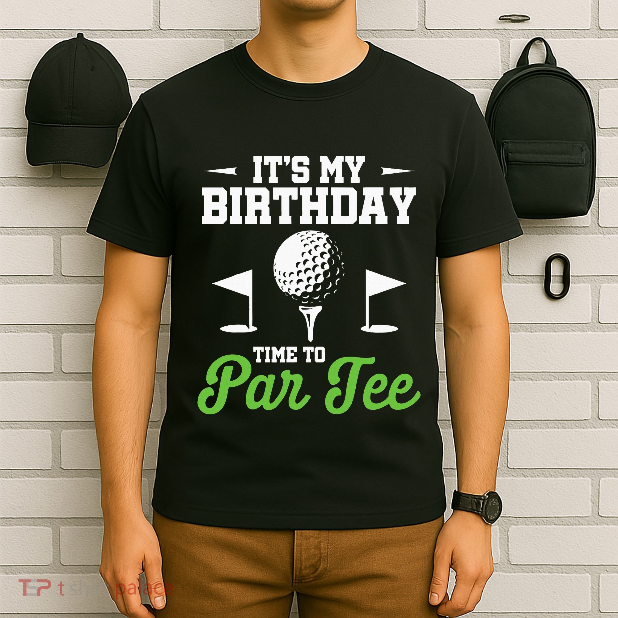ItS My Birthday Time To Par Golfer Golf Party Golfing T-Shirt