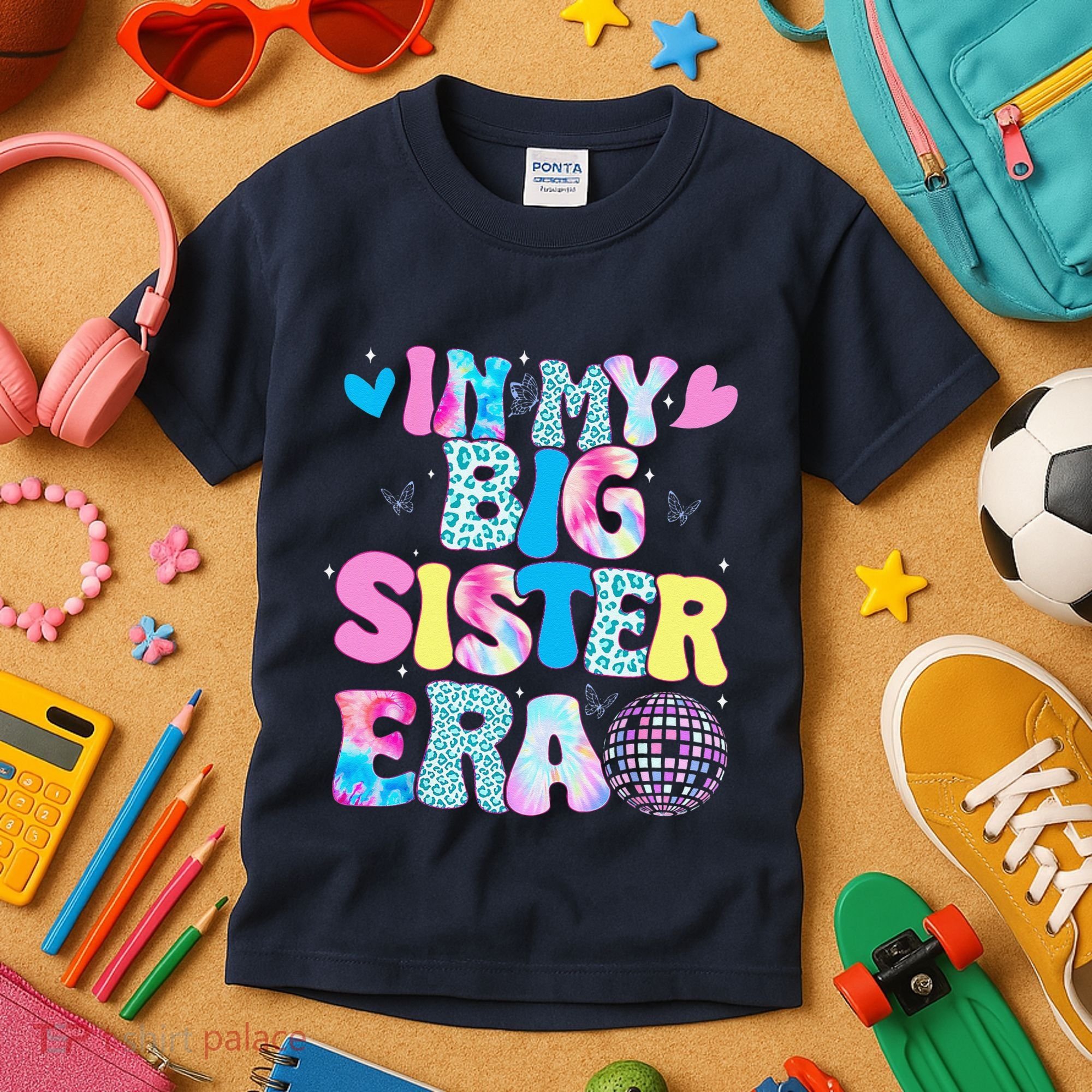 In My Big Sister Era Cute To Be A Big Sister Kids T-Shirt