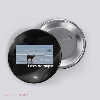 I May Be Stupid Funny Button