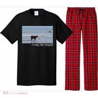 I May Be Stupid Funny Pajama Set thumb 0