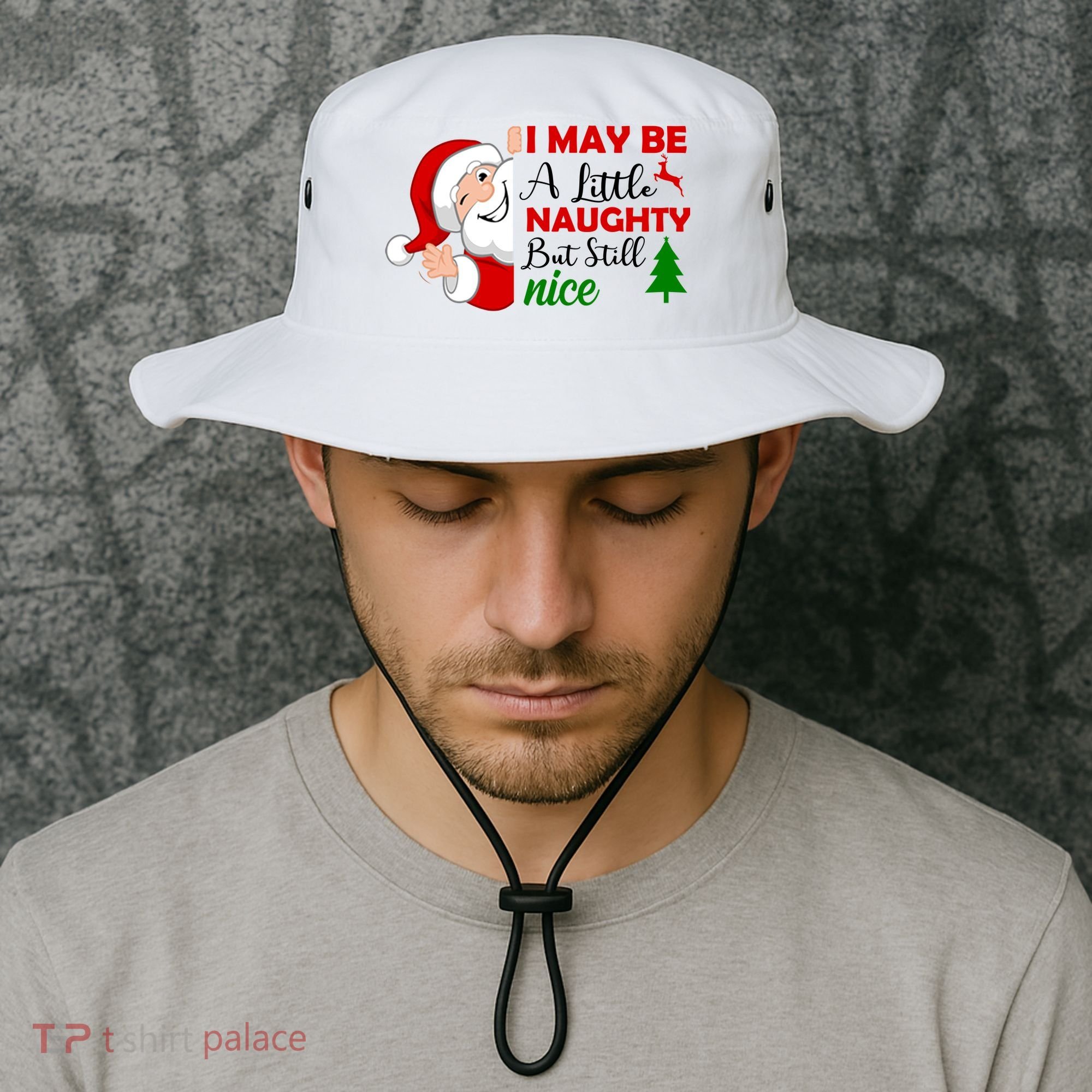 I May Be A Little Naughty But Still Nice Bucket Hat