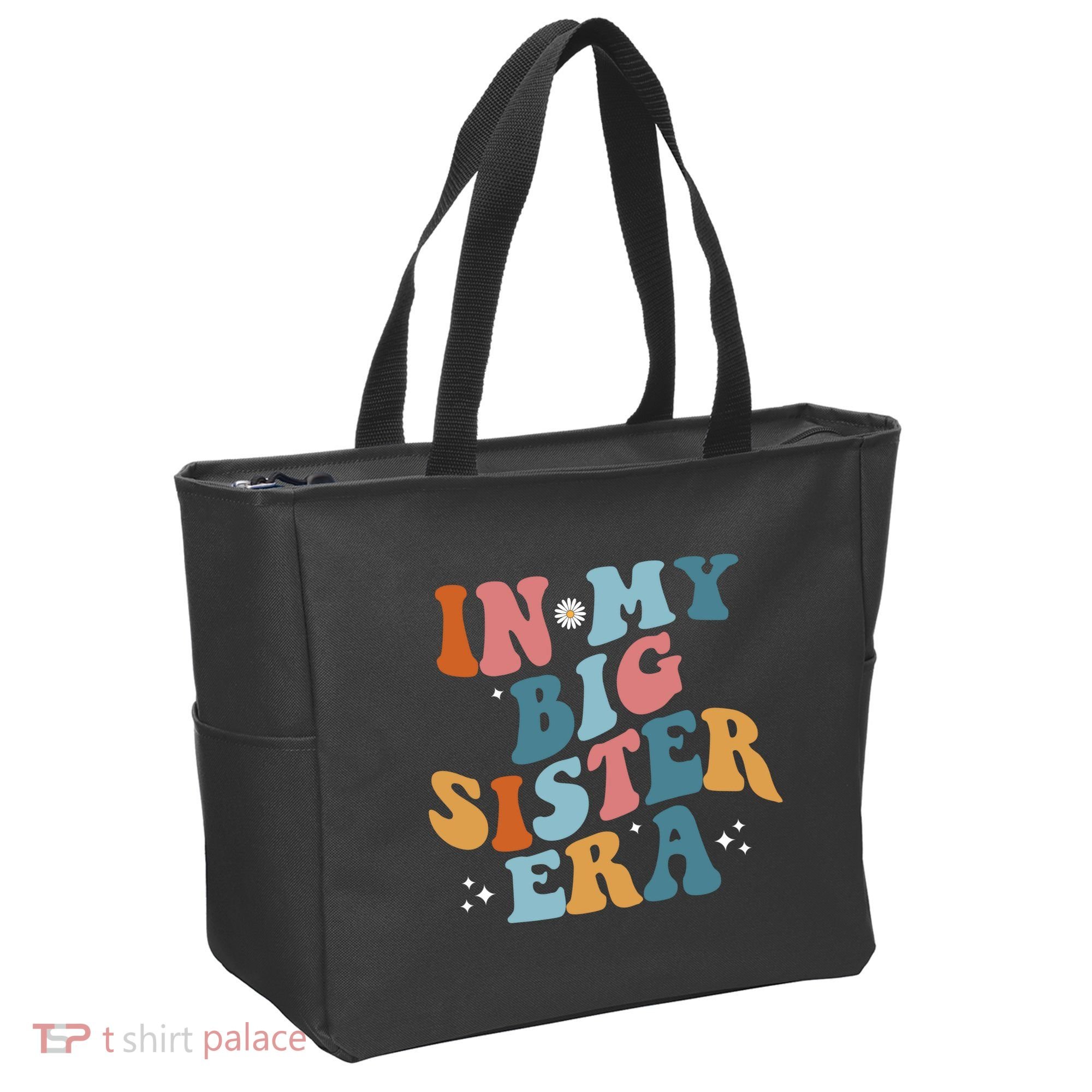 In My Big Sis Era Groovy Tote Bag