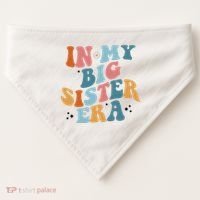 In My Big Sis Era Groovy USA-Made Doggie Bandana thumb 0