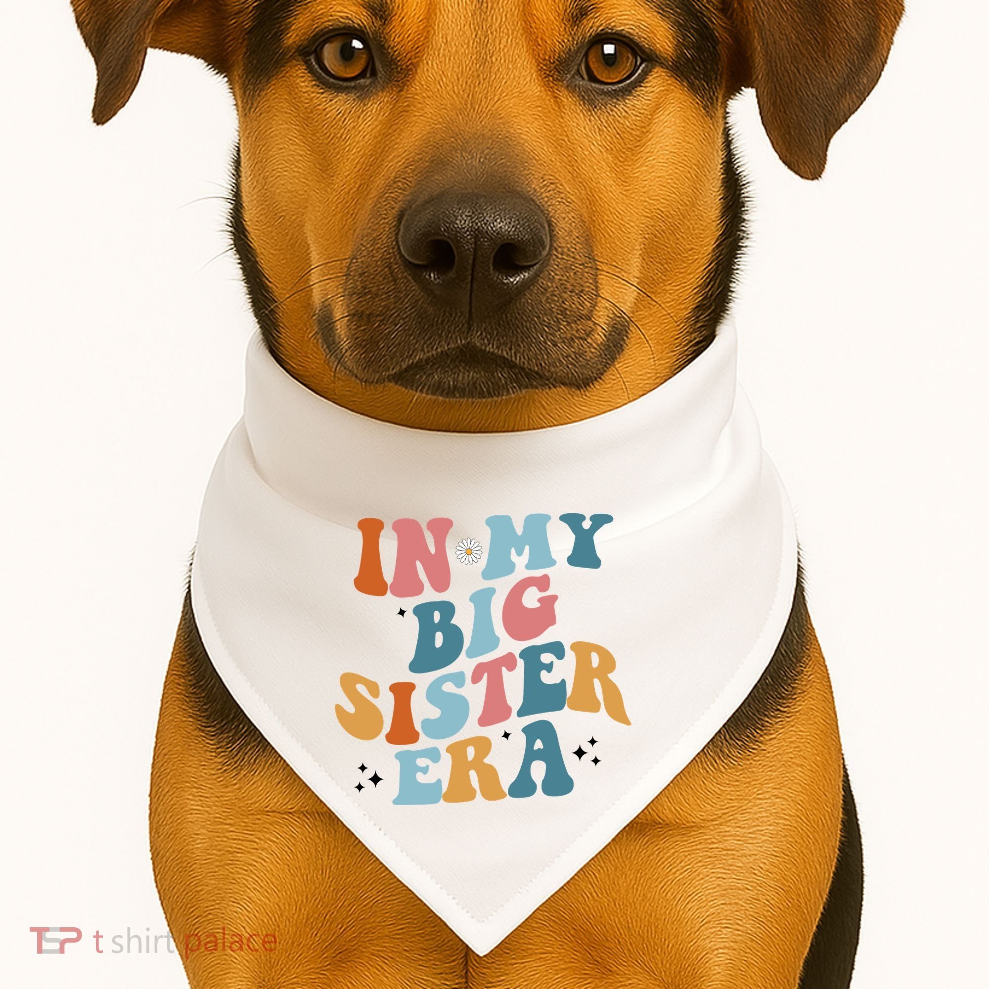In My Big Sis Era Groovy USA-Made Doggie Bandana