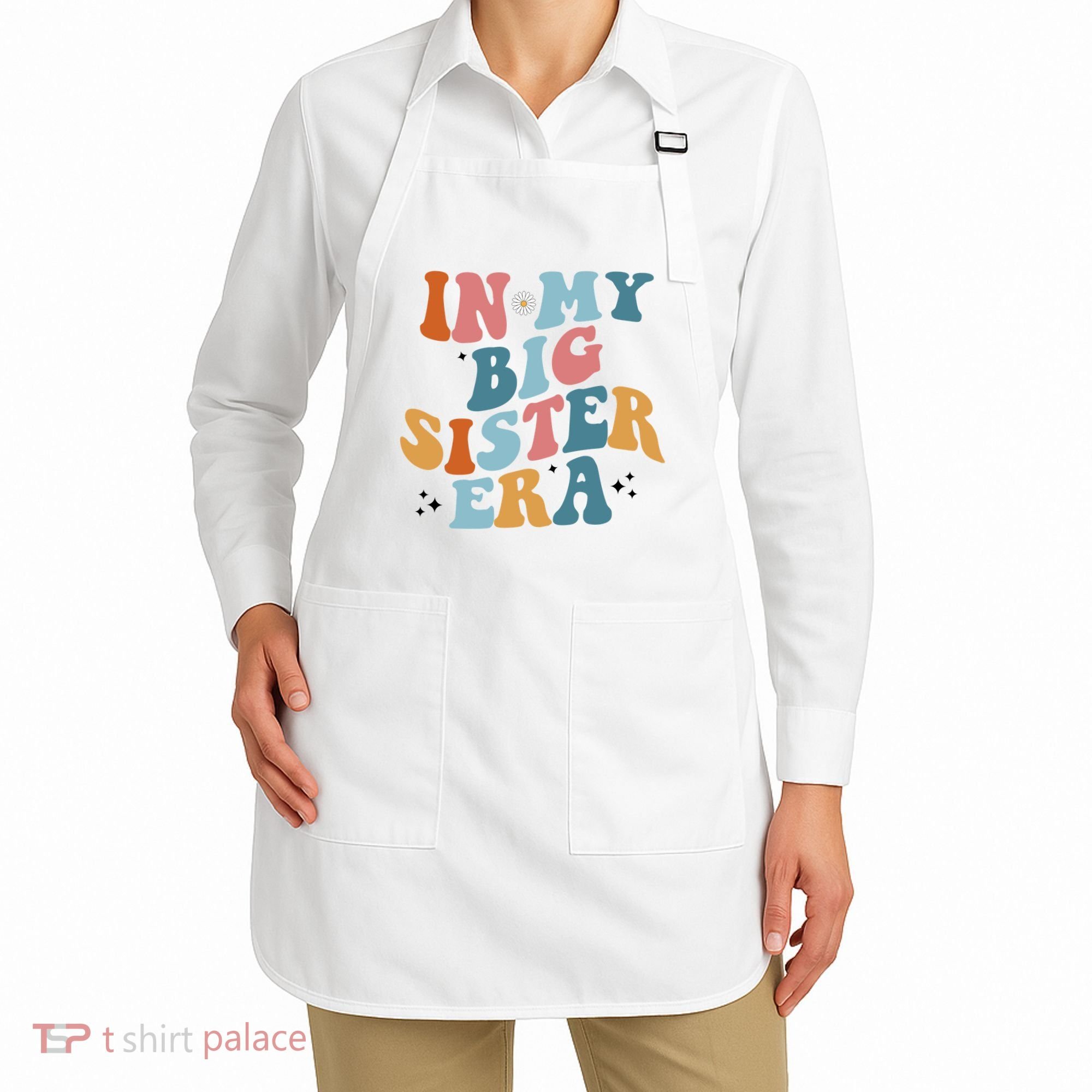 In My Big Sis Era Groovy Apron