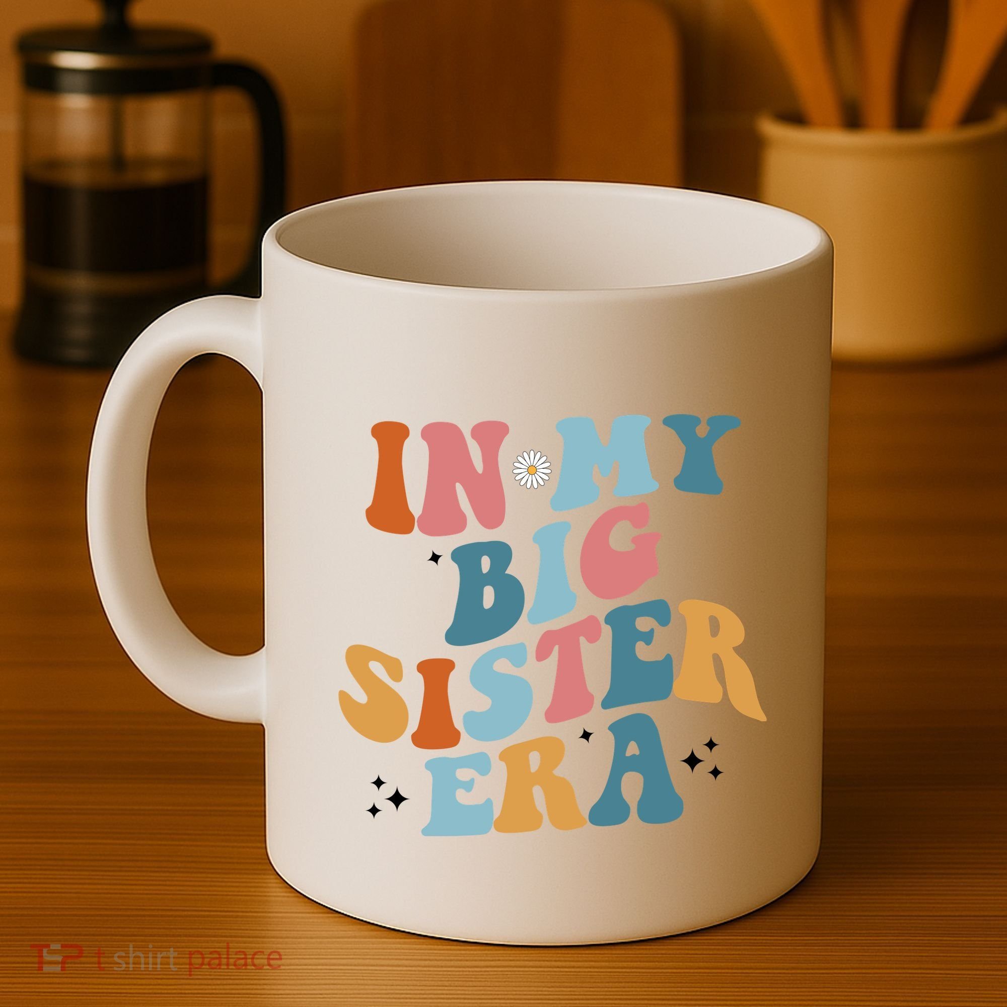 In My Big Sis Era Groovy Coffee Mug