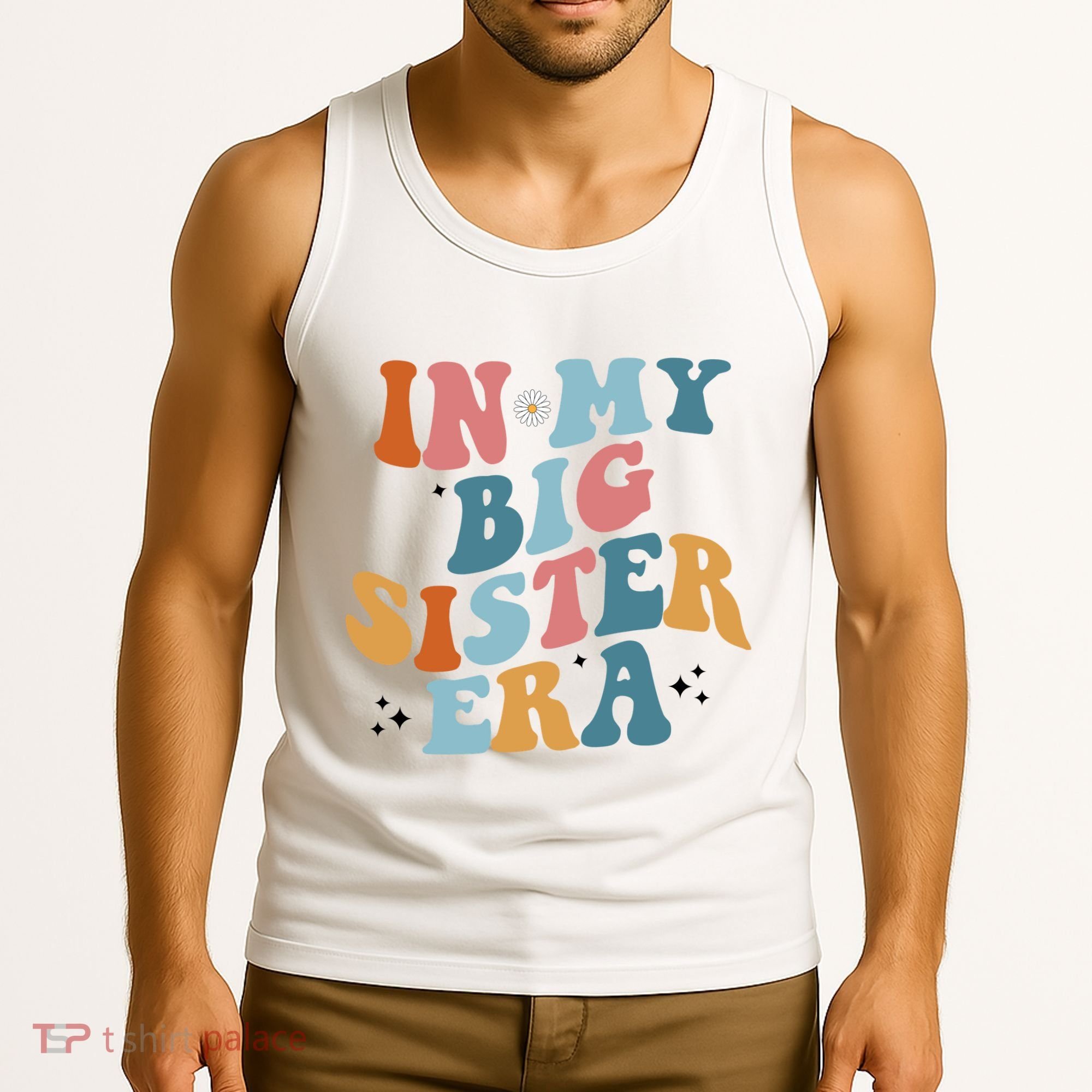 In My Big Sis Era Groovy Tank Top