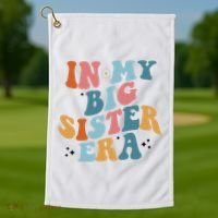 In My Big Sis Era Groovy Golf Towel thumb 1