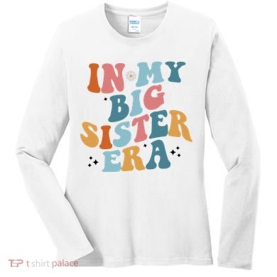 In My Big Sis Era Groovy Women's Long Sleeve Shirt