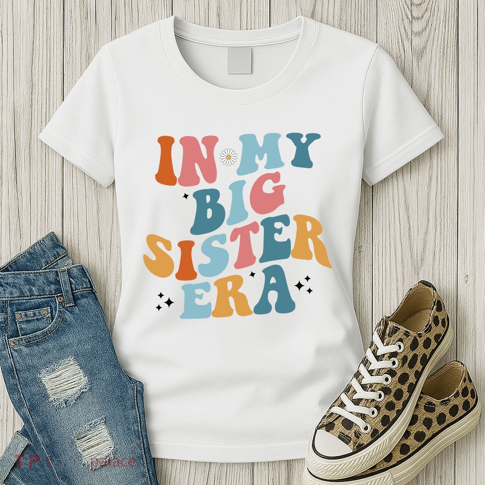 In My Big Sis Era Groovy Women's T-Shirt