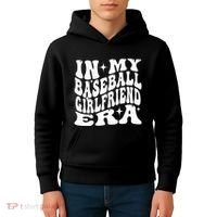 In My Baseball Girlfriend Era Kids Hoodie thumb 4