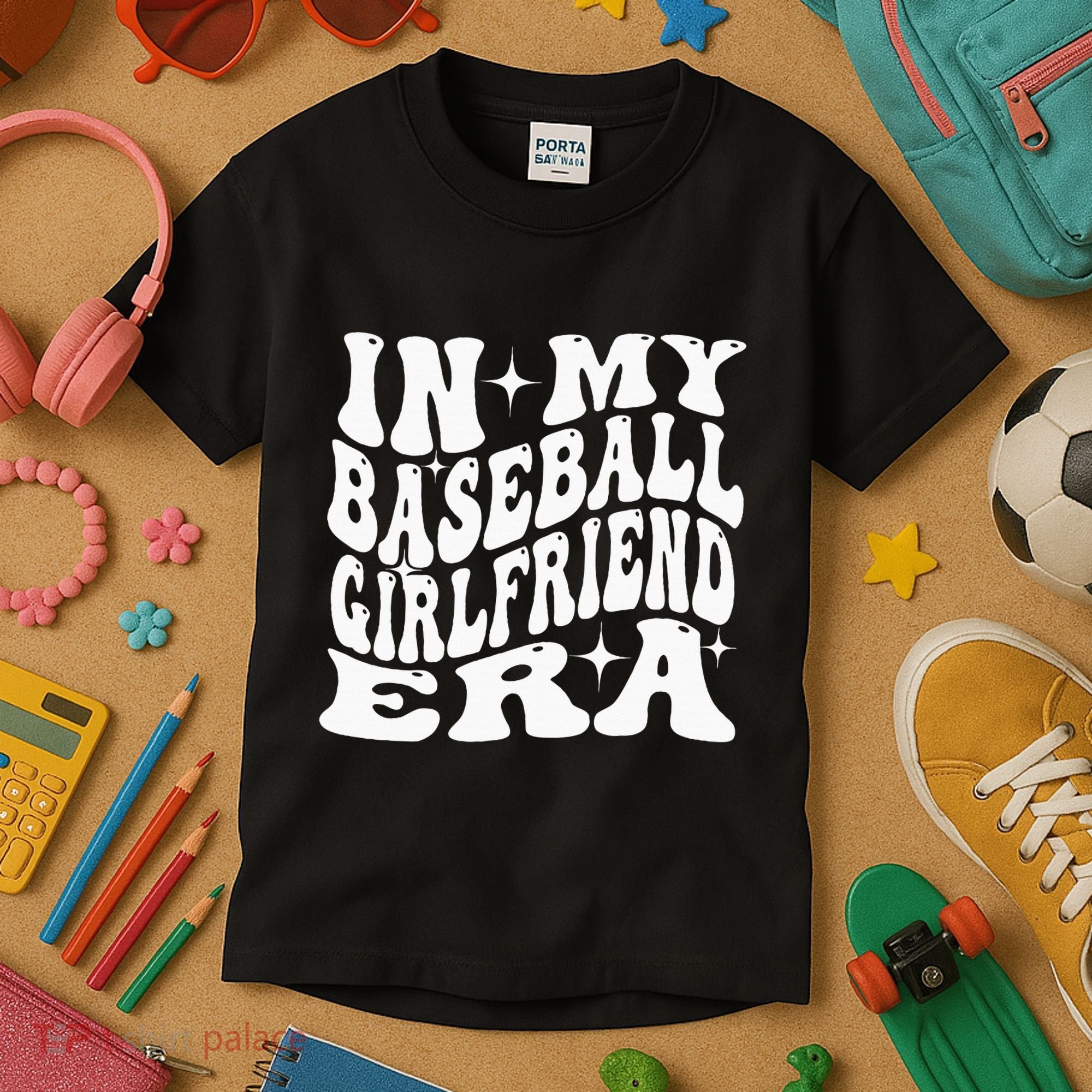 In My Baseball Girlfriend Era Kids T-Shirt