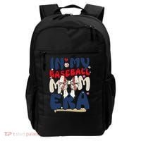 In My Baseball Mom Era Baseball Mama Coquette Bow Game Day Backpack thumb 0