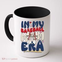 In My Baseball Mom Era Baseball Mama Coquette Bow Game Day Coffee Mug thumb 0