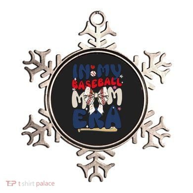 In My Baseball Mom Era Baseball Mama Coquette Bow Game Day Ornament