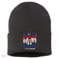 In My Baseball Mom Era Baseball Mama Coquette Bow Game Day Sustainable Knit Beanie thumb 0