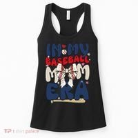 In My Baseball Mom Era Baseball Mama Coquette Bow Game Day Women's Tank Top thumb 0