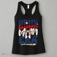 In My Baseball Mom Era Baseball Mama Coquette Bow Game Day Women's Tank Top thumb 3