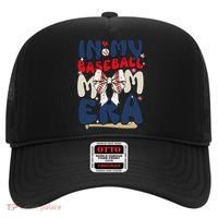 In My Baseball Mom Era Baseball Mama Coquette Bow Game Day Hat thumb 0