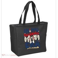 In My Baseball Mom Era Baseball Mama Coquette Bow Game Day Tote Bag thumb 2