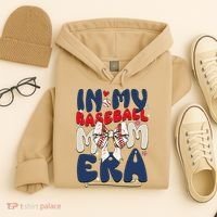 In My Baseball Mom Era Baseball Mama Coquette Bow Game Day Hoodie thumb 4