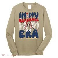 In My Baseball Mom Era Baseball Mama Coquette Bow Game Day Long Sleeve Shirt thumb 0