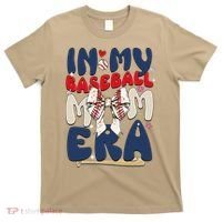 In My Baseball Mom Era Baseball Mama Coquette Bow Game Day T-Shirt thumb 0