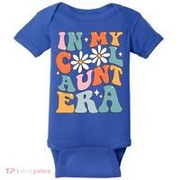 In My Cool Aunt Era Smile Mothers Day Cool Funny Gift For Auntie Gift Baby Bodysuit thumb 0