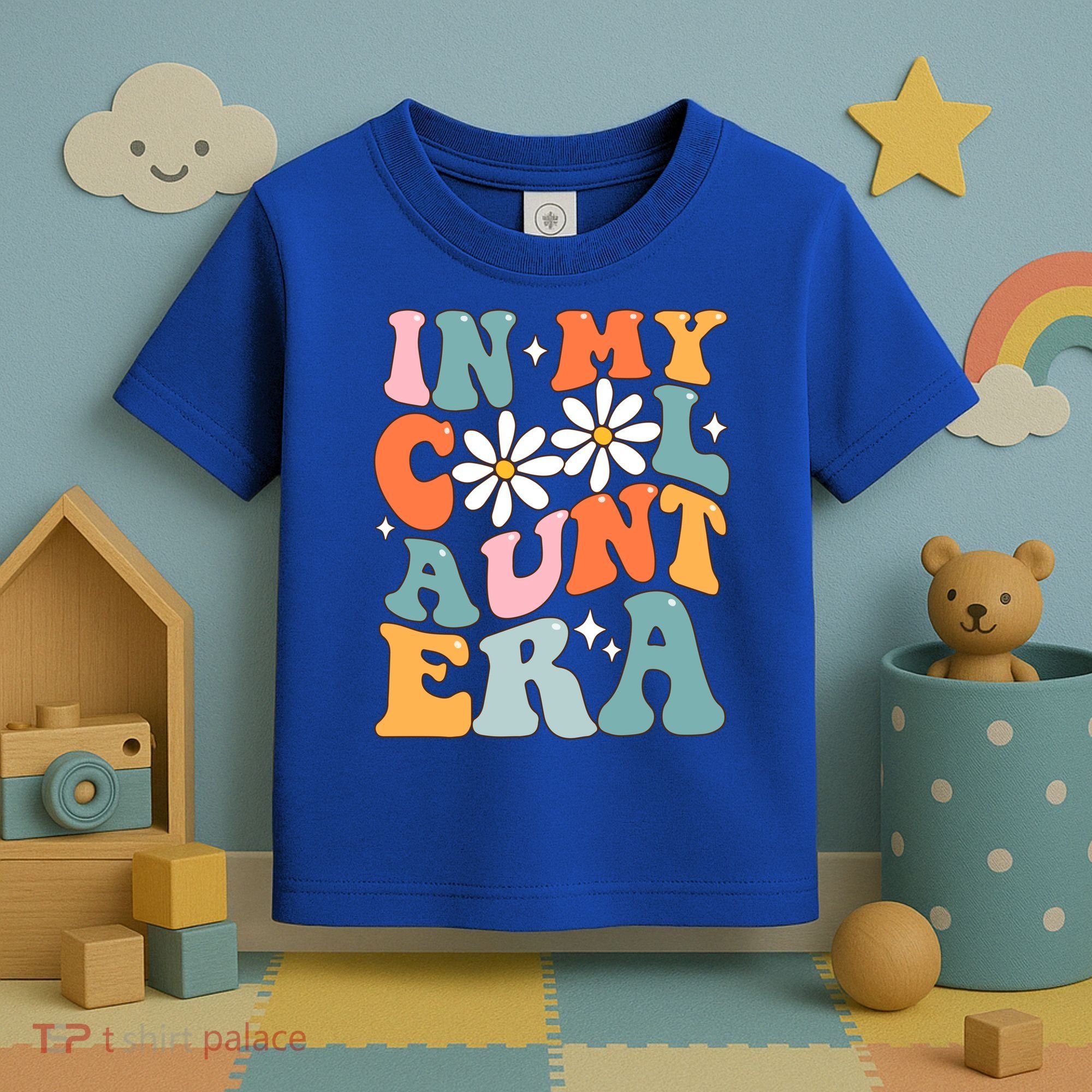 In My Cool Aunt Era Smile Mothers Day Cool Funny Gift For Auntie Gift Toddler T-Shirt