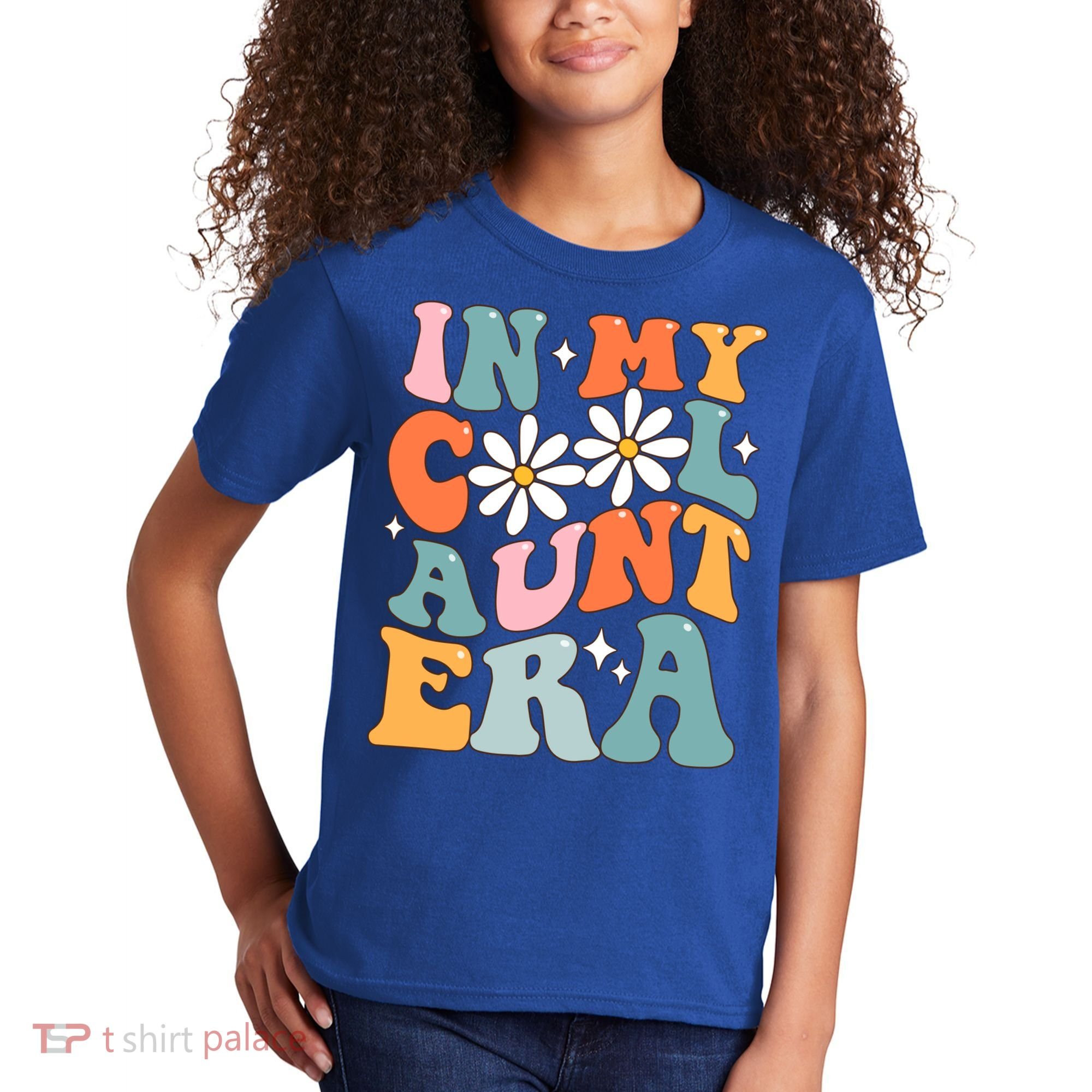 In My Cool Aunt Era Smile Mothers Day Cool Funny Gift For Auntie Gift Kids T-Shirt